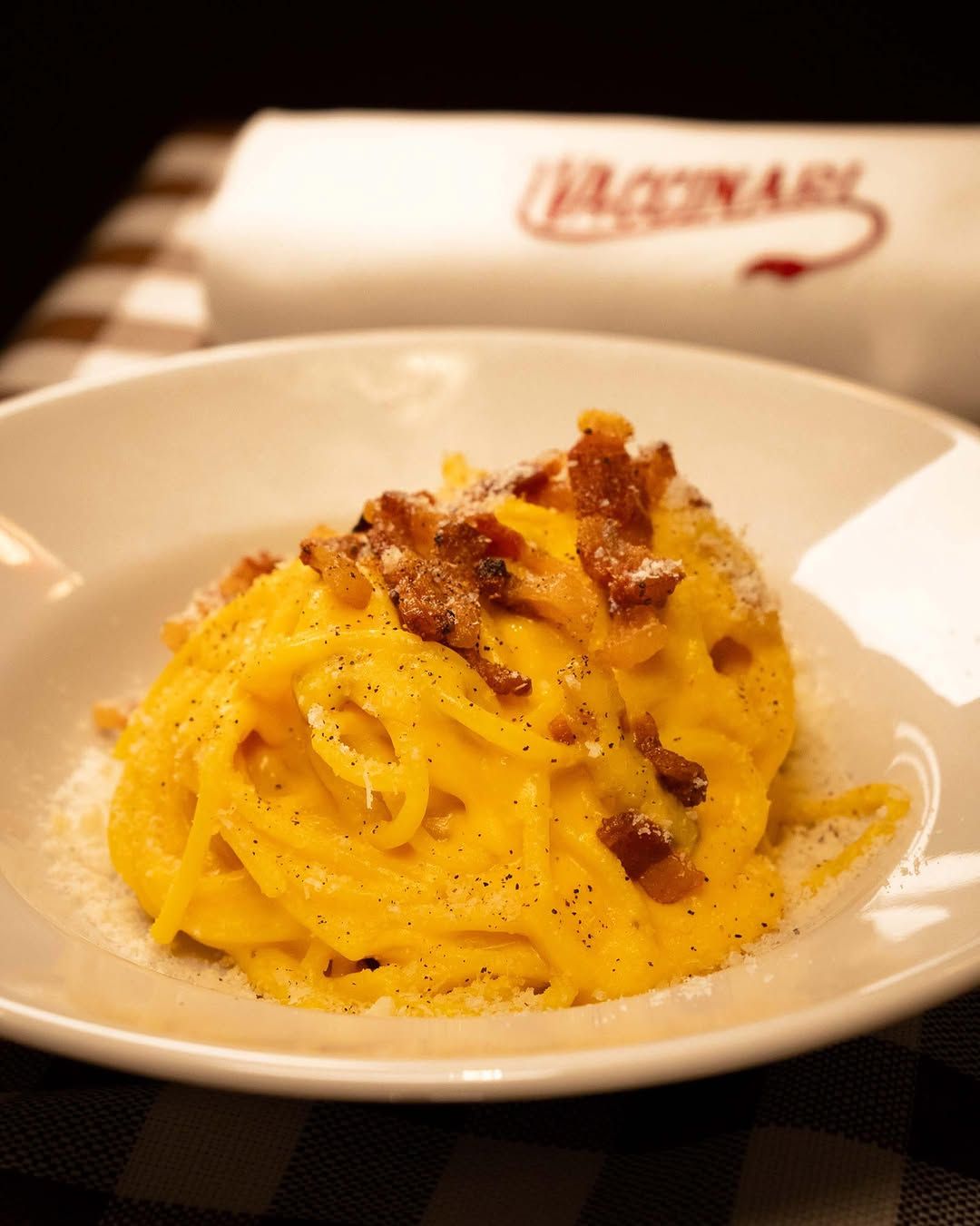 Pasta alla carbonara cremosa de I Vaccinari