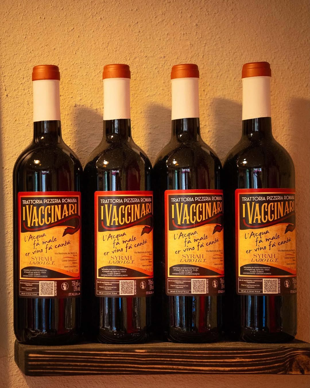 Calici di vino della casa de I Vaccinari